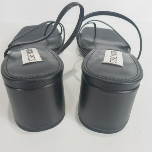 Steve Madden Involved Barely-There Sandals Black -6 - Picture 7 of 8